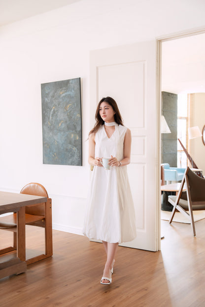 Bubble Hem Midi Dress
