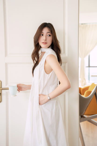 Bubble Hem Midi Dress