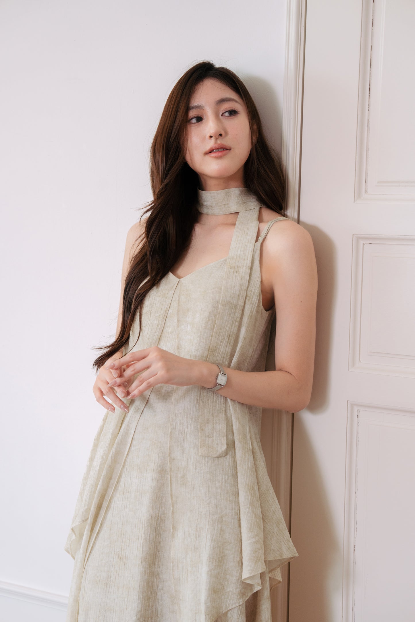 Asymmetrical Midi Dress