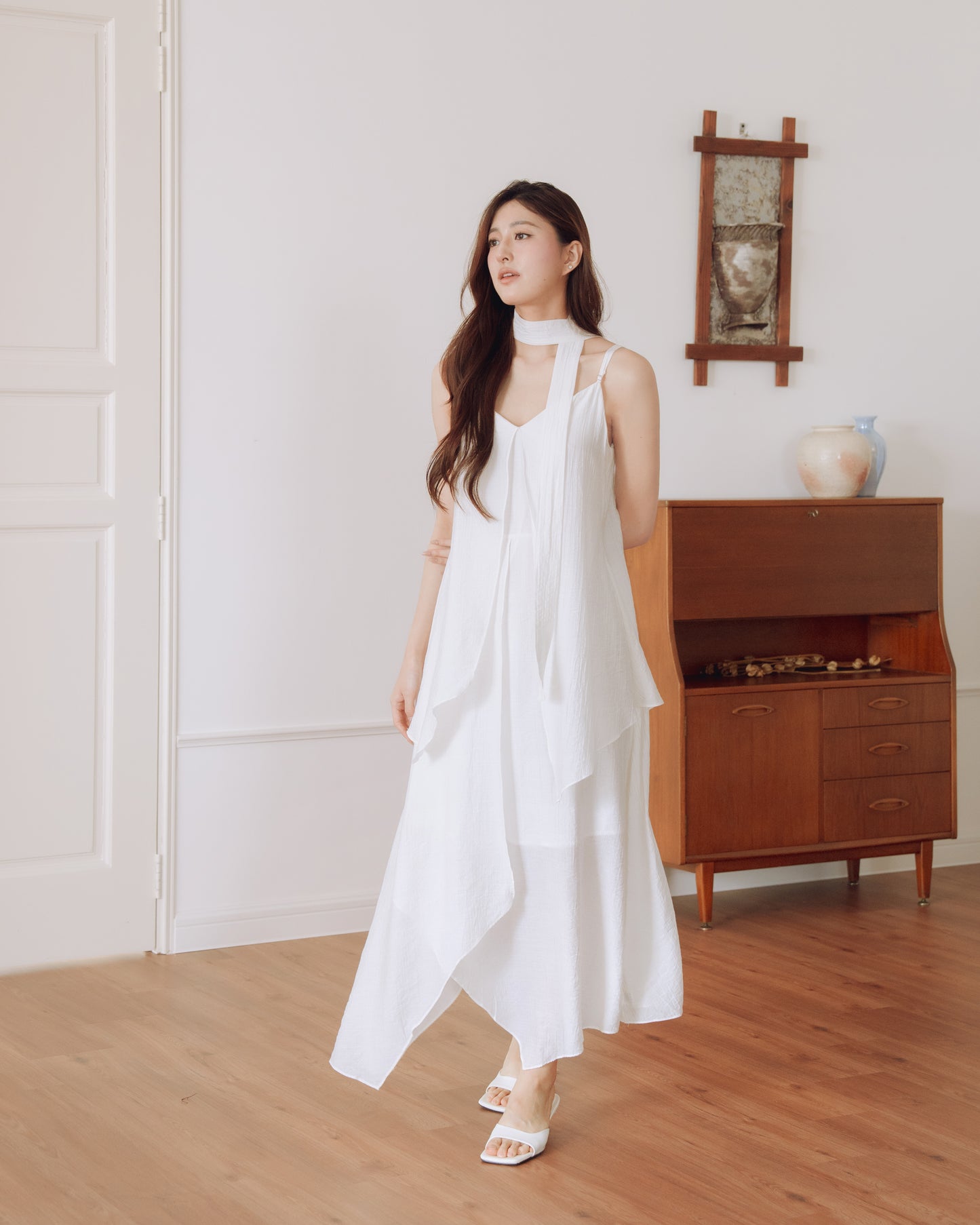 Asymmetrical Midi Dress