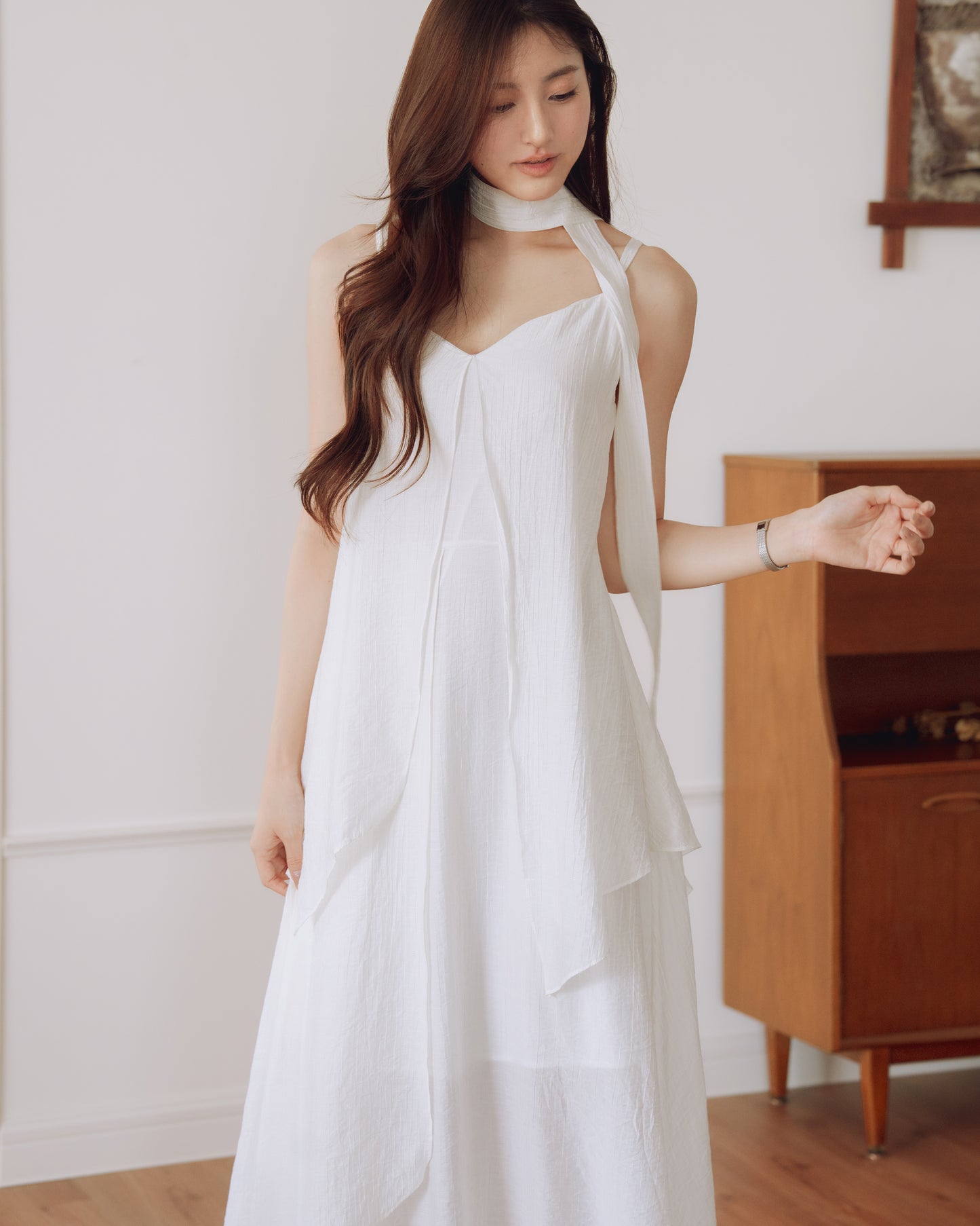 Asymmetrical Midi Dress