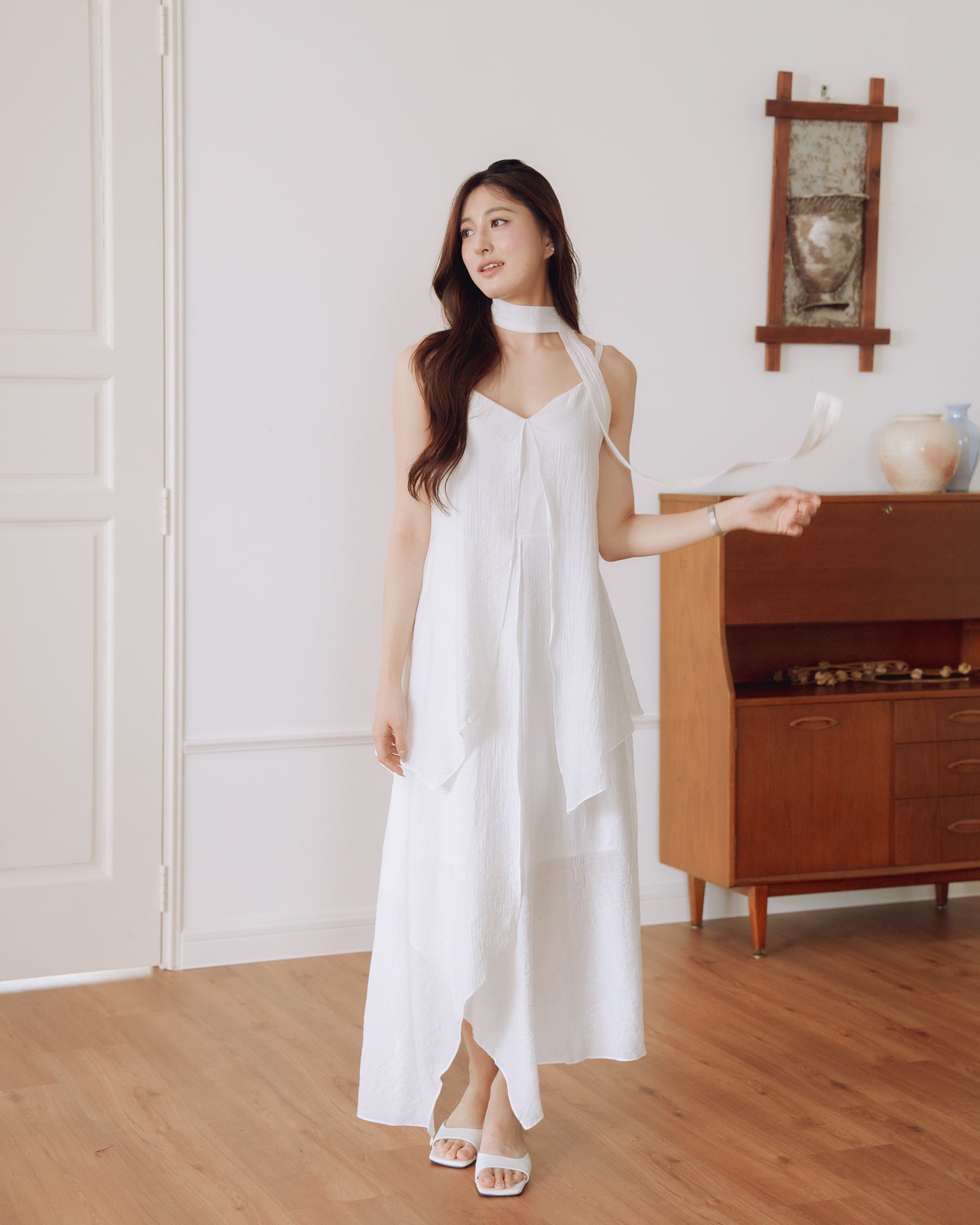 Asymmetrical Midi Dress