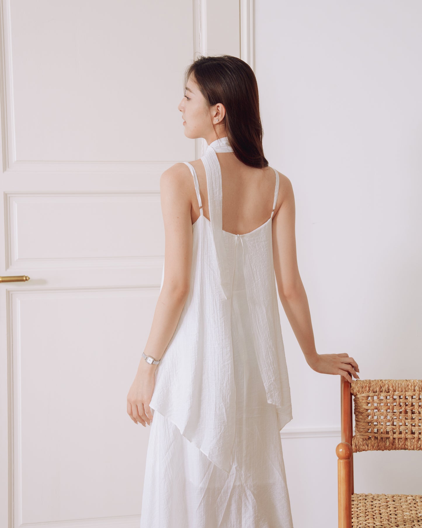 Asymmetrical Midi Dress