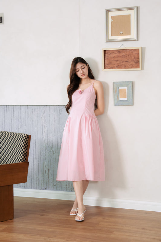 Spaghetti Strap Midi Dress