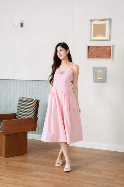 Spaghetti Strap Midi Dress