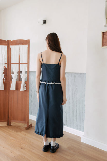 Ruffled Hem Cami & Skirt Set