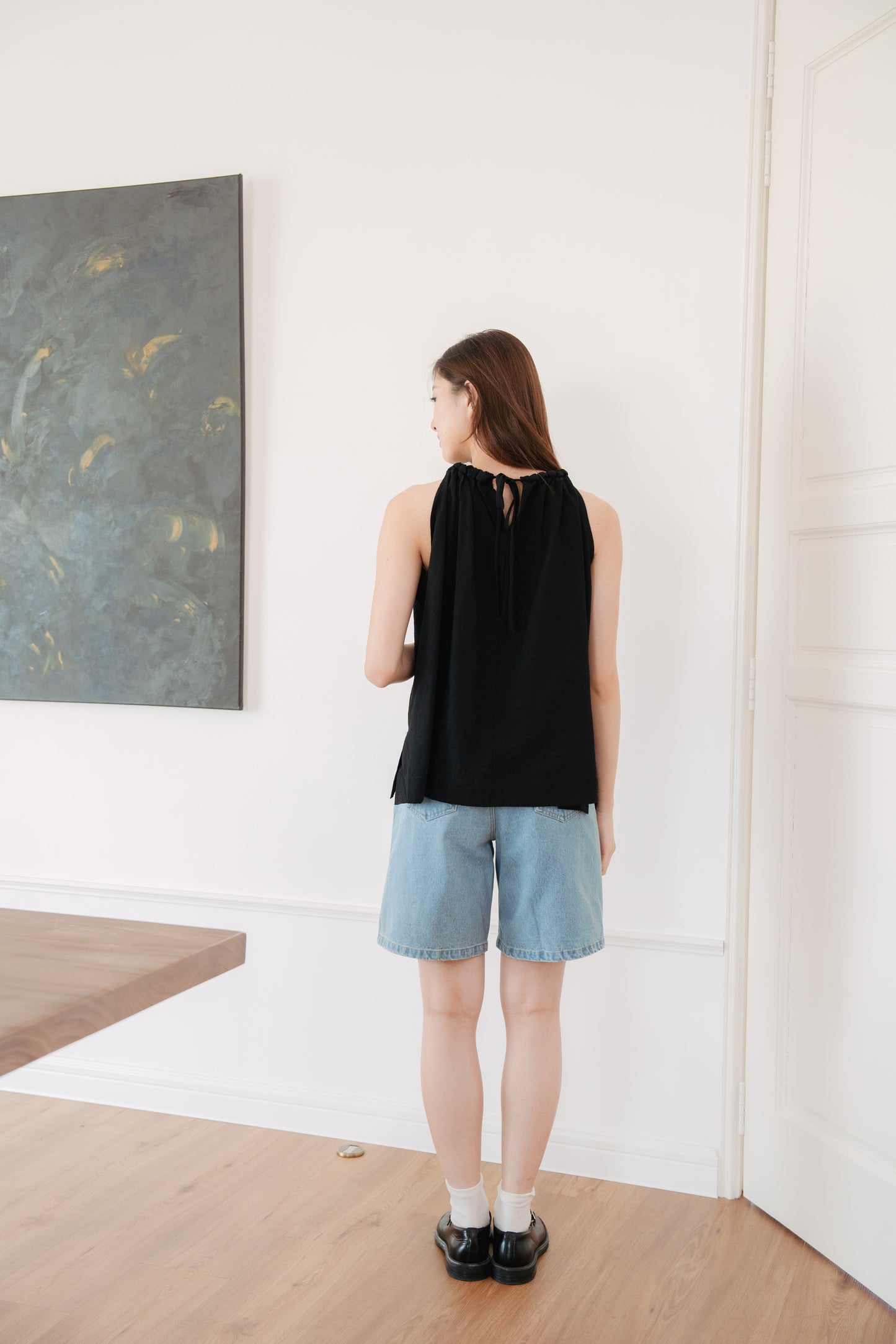 Denim Bermuda Shorts