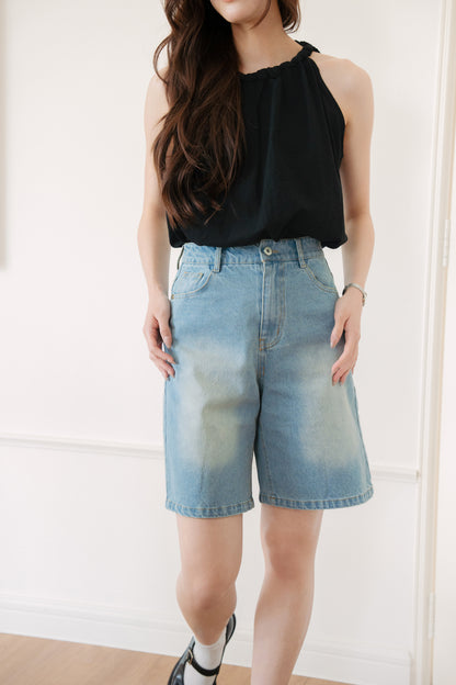 Denim Bermuda Shorts