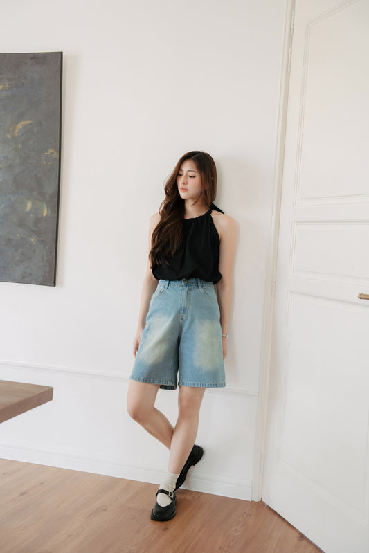 Denim Bermuda Shorts