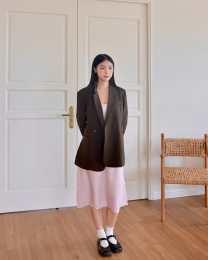 Oversized Blazer with Scarf